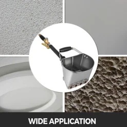 VEVOR 4 Jet 3Hp Stucco Sprayer Plaster Sprayer Cement Mortar Spray Gun Hopper Wall Paint Spray Gun Wall Painting Concrete Tool Manual Sprayer for Painting Wall or Ceilings