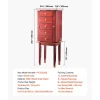 VEVOR Jewelry Cabinet Armoire, Standing Wood Jewelry Storage Chest with 4 Spacious Drawers, Flip Top Mirror, 4 Top Storage Compartments, Zinc Alloy Handles, 2 Side Doors with 16 Necklace Hooks