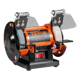 VEVOR Jewelry Polisher, Bench Grinder Polishing & Buffing Machine, 3590RPM Bench Lathe Polisher with 1 Wool Wheel & 1 Abrasive Fiber Wheel & 1 Grinding Wheel & 100pcs Tools