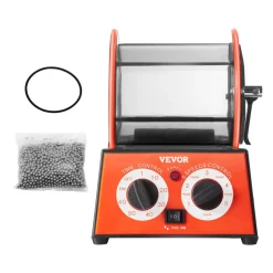 VEVOR Jewelry Polisher Tumbler, 11lbs/5kg Capacity Mini Rotary Tumbler Machine with 0-60 Minutes Timer, 5 Speeds Jewelry Rotary Finisher for Surface Polishing Grinding Buffing Gemstones Jewels Coins