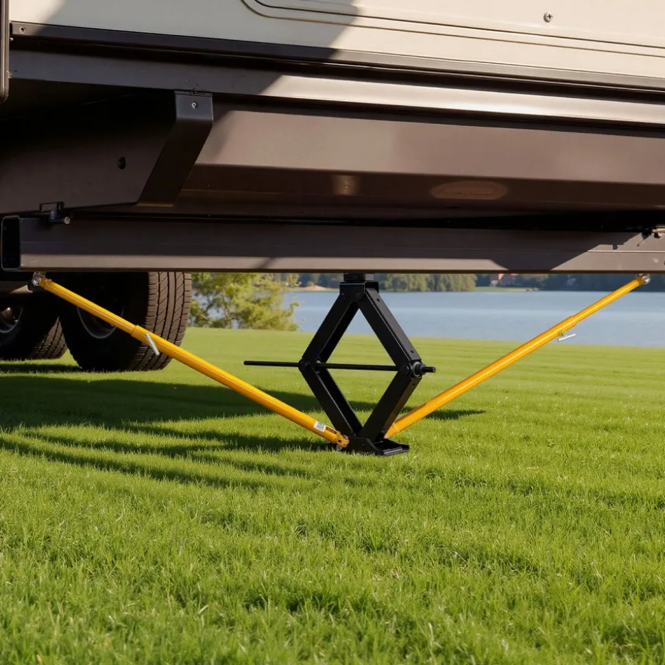VEVOR JT's Strong Arm Jack Stabilizer Kit 191025, Fits for 5th Wheel RV and Travel Trailer Kit, Fifth-Wheel Jack Stabilizer for Telescopic System, Reduces Chassis Movement, Easy Bolt-On Installation