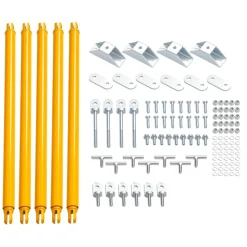 VEVOR JT's Strong Arm Jack Stabilizer Kit 191025, Fits for 5th Wheel RV and Travel Trailer Kit, Fifth-Wheel Jack Stabilizer for Telescopic System, Reduces Chassis Movement, Easy Bolt-On Installation