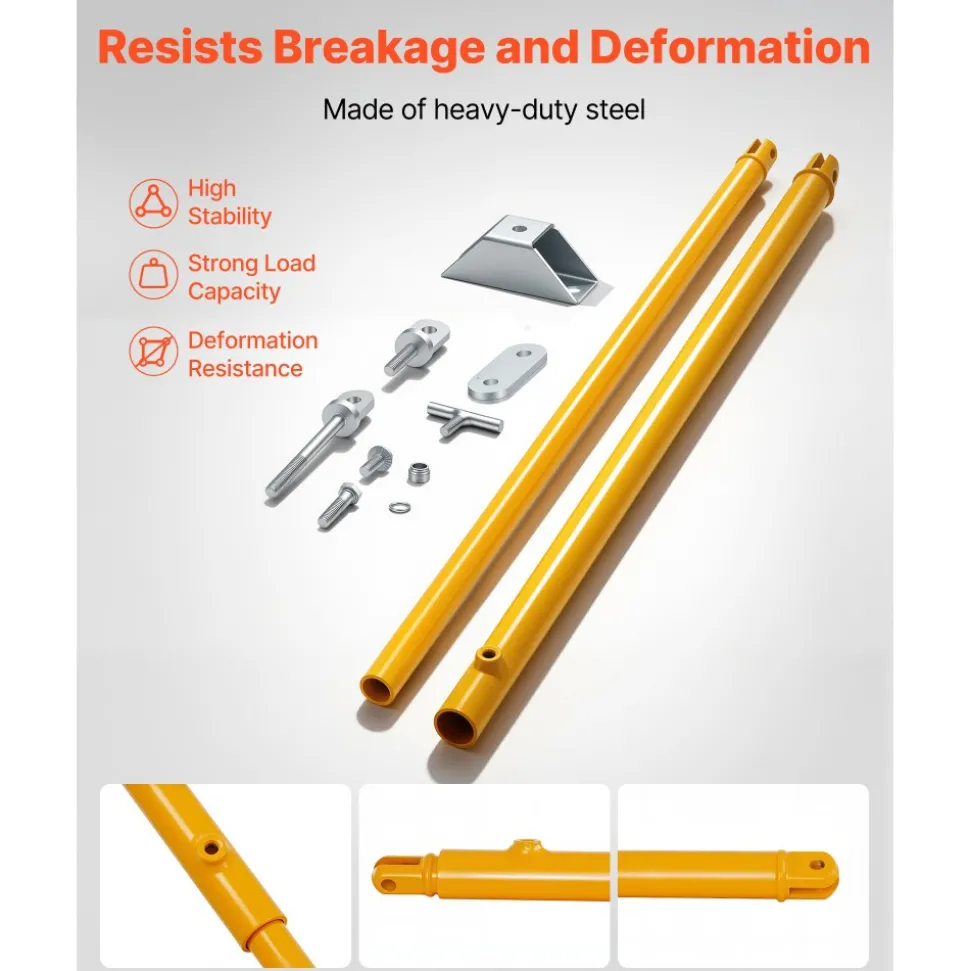 VEVOR JT's Strong Arm Jack Stabilizer Kit 191025, Fits for 5th Wheel RV and Travel Trailer Kit, Fifth-Wheel Jack Stabilizer for Telescopic System, Reduces Chassis Movement, Easy Bolt-On Installation
