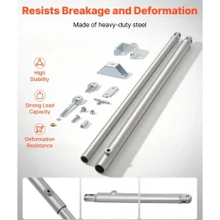 VEVOR JT's Strong Arm Jack Stabilizer Kit 191023, Fits for 5th Wheel RV and Travel Trailer Kit, Fifth-Wheel Jack Stabilizer for Telescopic System, Reduces Chassis Movement, Easy Bolt-On Installation