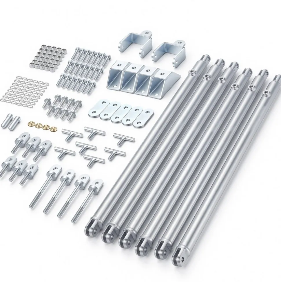 VEVOR JT's Strong Arm Jack Stabilizer Kit 191023, Fits for 5th Wheel RV and Travel Trailer Kit, Fifth-Wheel Jack Stabilizer for Telescopic System, Reduces Chassis Movement, Easy Bolt-On Installation