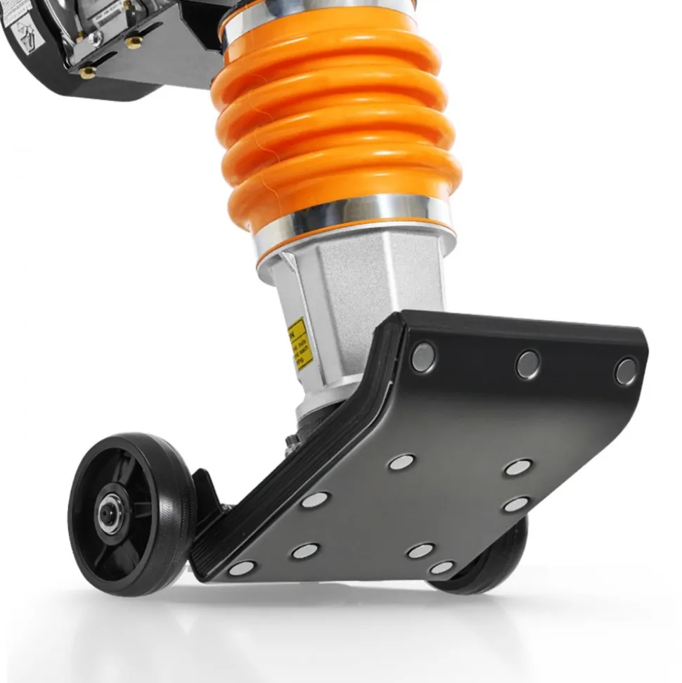 VEVOR Jumping Jack Compactor, 6.5 HP Vibratory Rammer Fuel-Powered 196 cc Engine Tamper, 3600 lbs Impact Force, 26" Max Compaction Depth, Four-Spring, for Soil, Gravel, Concrete Slabs, Foundations