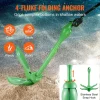 VEVOR Kayak Anchor Kit, 3.5 lb Paddle Board Anchor Kit with 26.2 ft/8 m Rope and Buoy, Folding Small Boat Anchor with Storage Bag and Snap Hook, Kayak Accessories for Kayaks, Small Boats, Canoes