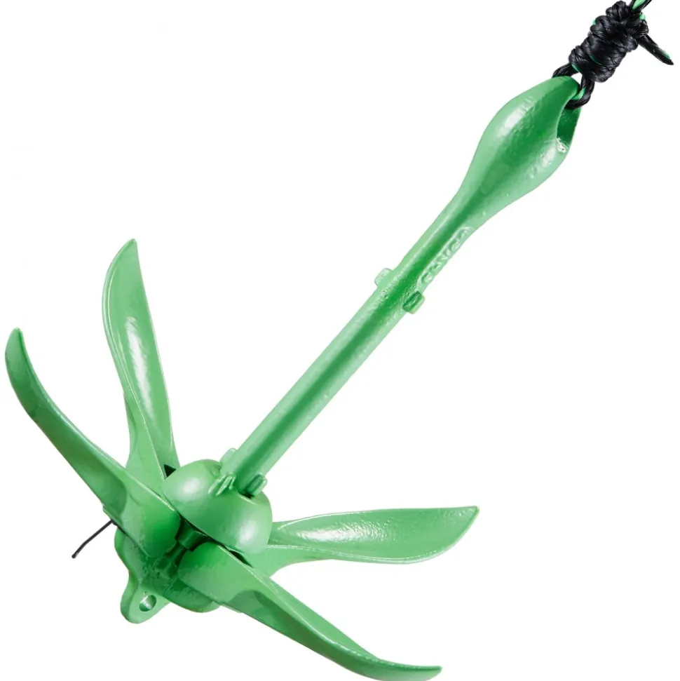 VEVOR Kayak Anchor Kit, 3.5 lb Paddle Board Anchor Kit with 26.2 ft/8 m Rope and Buoy, Folding Small Boat Anchor with Storage Bag and Snap Hook, Kayak Accessories for Kayaks, Small Boats, Canoes