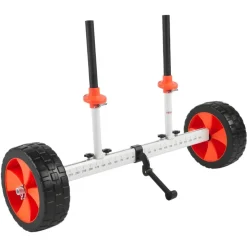 VEVOR Kayak Cart, 230 lbs Load Capacity, Canoe Cart Dolly with 10-inch Solid PU Tires & Kickstand, Assembles & Disassembles Within Seconds, Paddle Board Trolley for Kayaks, Canoes, Paddleboards