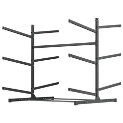 VEVOR Kayak Storage Rack for 6 Kayaks, Holds 400 lbs, Heavy Duty Freestanding Stand for Indoor Outdoor Garage Shed Dock, Storage Rack Stand Holder for Canoe, Small Boat, SUP, Surfboard & Paddleboard