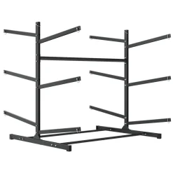 VEVOR Kayak Storage Rack for 6 Kayaks, Holds 400 lbs, Heavy Duty Freestanding Stand for Indoor Outdoor Garage Shed Dock, Storage Rack Stand Holder for Canoe, Small Boat, SUP, Surfboard & Paddleboard