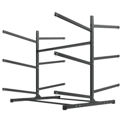 VEVOR Kayak Storage Rack for 6 Kayaks, Holds 400 lbs, Heavy Duty Freestanding Stand for Indoor Outdoor Garage Shed Dock, Storage Rack Stand Holder for Canoe, Small Boat, SUP, Surfboard & Paddleboard