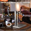 VEVOR Kegerator Tower Kit, Single Tap Beer Conversion Kit, Stainless Steel Keg Beer Tower Dispenser with Dual Gauge CGA320 Regulator & D-System Keg Coupler, Beer Drip Tray for Party Home