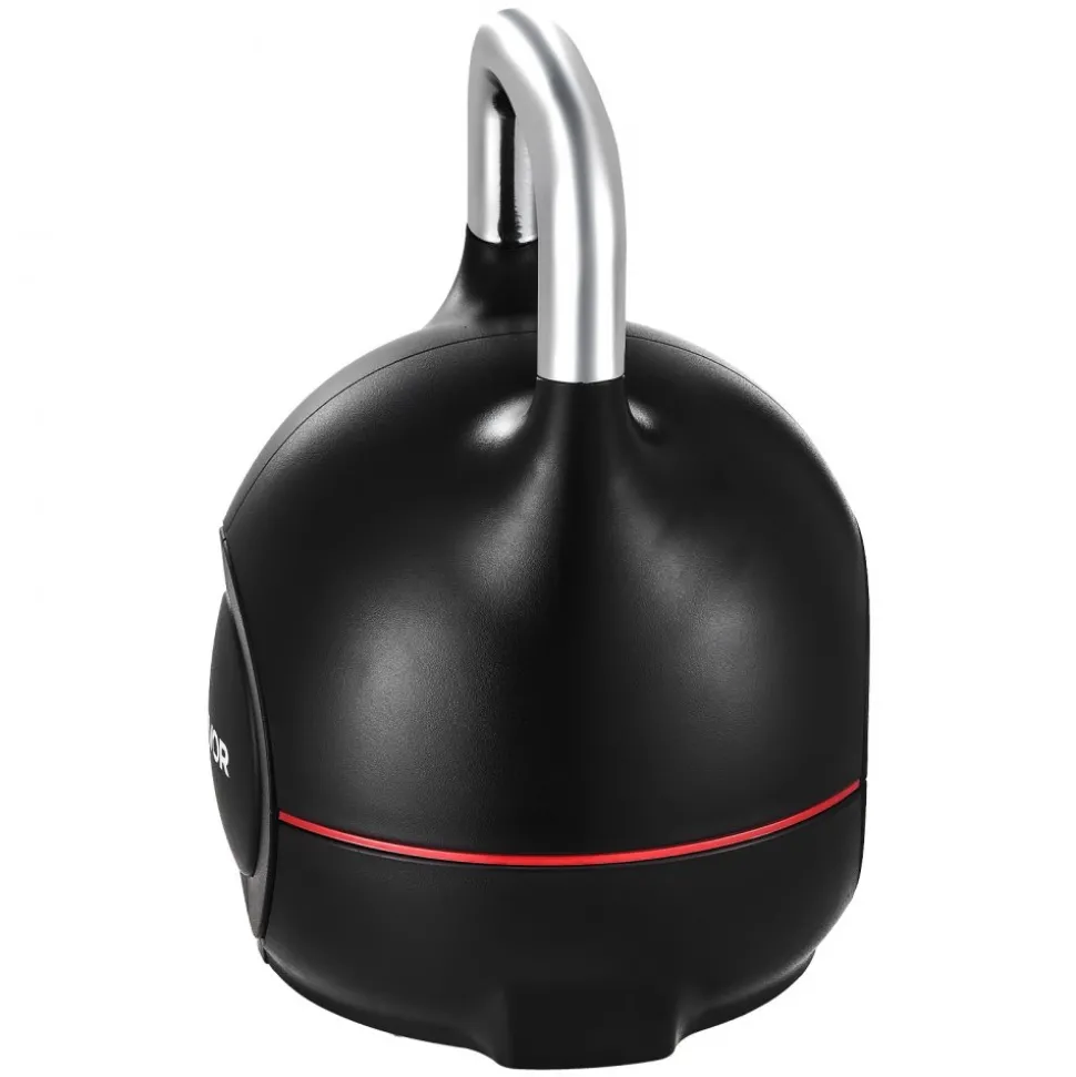 VEVOR Kettlebell, Adjustable Kettlebell with 7 Weight Levels (5, 11.5, 18, 24.5, 31, 37.5, 44 lbs), Die-Cast Aluminum and ABS Material, for Grip Strength Training, Full-body Workout & Cross-Training