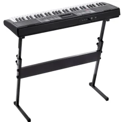 VEVOR 61 Key Digital Keyboard Piano, Lighted Keys, Electric Portable Piano with Adjustable Stand 600 Tones 500 Rhythms Built-In Speakers Sustain Pedal Headphones, USB MIDI for Beginners