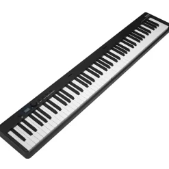 VEVOR 88 Key Folding Keyboard Piano, Bluetooth & MIDI, Portable Electronic Digital Foldable Piano with Sustain Pedal Bag Touch Sensitive Keys Headphones, Rechargeable for Beginners Teens Adults, Black
