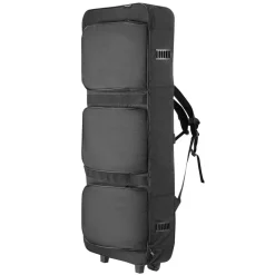 VEVOR 61 Key Keyboard Case, 40.9 x 16.9 x 5.1 in Interior, Padded Rolling Piano Case with Wheels, Sturdy Handle, 3-Pocket Storage, Gig Bag with Smooth Wheels, for 88 Note Keyboards and Electric Pianos