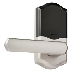 VEVOR Keyless Entry Door Lock with Handle, Electronic Lever Door Handle with Keypad, Customizable User Codes, Keyed Entry, Auto Lock, Anti-Peeking Password, Backlit Keypad, for Home, Satin Nickel
