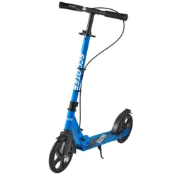 VEVOR Kick Scooter for Kids Ages 8+, Teens & Adults, 2-Wheel Toddler Scooter with Adjustable Height Handlebar, Wide Anti-Slip Deck, Foldable Lightweight Frame for Boys & Girls up to 220 lbs, Gray
