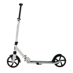 VEVOR Kick Scooter for Kids Ages 8+, Teens & Adults, 2-Wheel Toddler Scooter with Adjustable Height Handlebar, Wide Anti-Slip Deck, Foldable Lightweight for Boys & Girls up to 220 lbs, White + Black