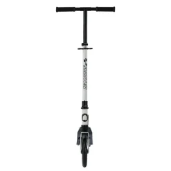 VEVOR Kick Scooter for Kids Ages 8+, Teens & Adults, 2-Wheel Toddler Scooter with Adjustable Height Handlebar, Wide Anti-Slip Deck, Foldable Lightweight for Boys & Girls up to 220 lbs, White + Black