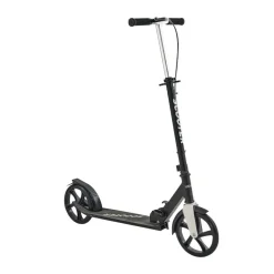 VEVOR Kick Scooter for Kids Ages 8+, Teens & Adults, 2-Wheel Toddler Scooter with Adjustable Height Handlebar, Wide Anti-Slip Deck, Foldable Lightweight for Boys & Girls up to 220 lbs, Black + Silver