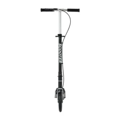 VEVOR Kick Scooter for Kids Ages 8+, Teens & Adults, 2-Wheel Toddler Scooter with Adjustable Height Handlebar, Wide Anti-Slip Deck, Foldable Lightweight for Boys & Girls up to 220 lbs, Black + Silver