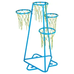 VEVOR Kids Basketball Hoop, 4-Hoop Child Basketball Hoops, Portable Basketball Stand with Adjustable Heights and 3 Balls, Indoor and Outdoor Basketball Toy Set for Children of All Ages, Boys & Girls