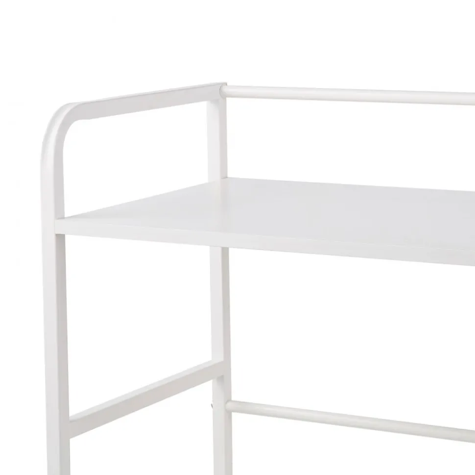 VEVOR Kids Bookshelf and Stuffed Animal Storage, Toy Storage Organizer, 2-Tier Book Shelf with Fabric Toy Chest, Toy Storage for Kids Room, Living Room, Entryway, Nursury, Preschool, White