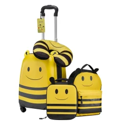 VEVOR Kids Luggage Set, 2 Piece, 18 Inch Hardside Rolling Wheels Suitcase with Hard-Shell Backpack, Unicorn Kids Carry on Luggage Set, Holiday Birthday Gift for Girls & Boys, Airline Approved