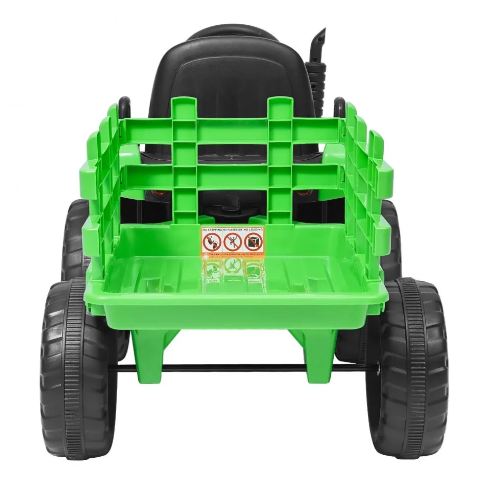 VEVOR Kids Ride on Tractor 12V Electric Toy Tractor with Trailer Remote Control