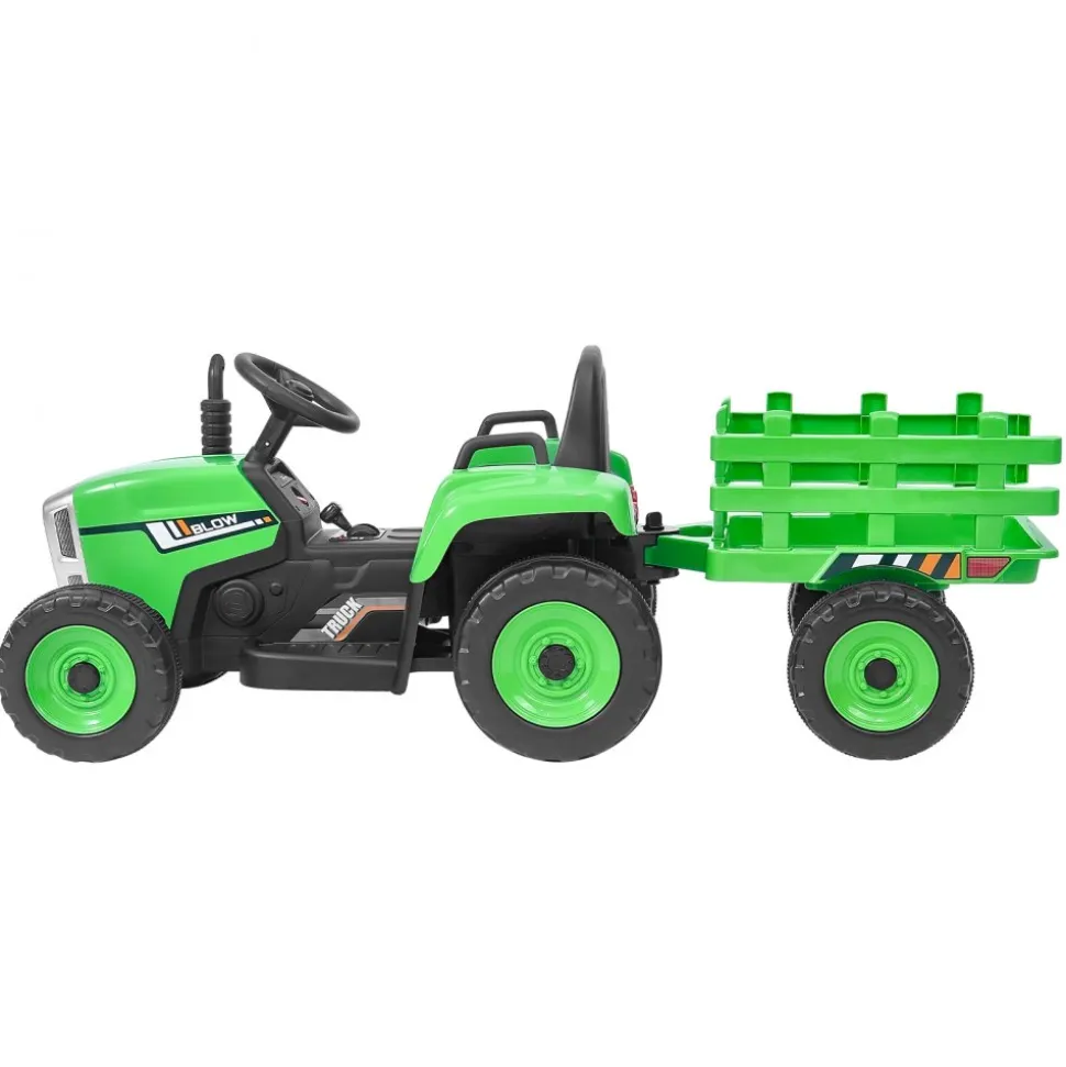 VEVOR Kids Ride on Tractor 12V Electric Toy Tractor with Trailer Remote Control