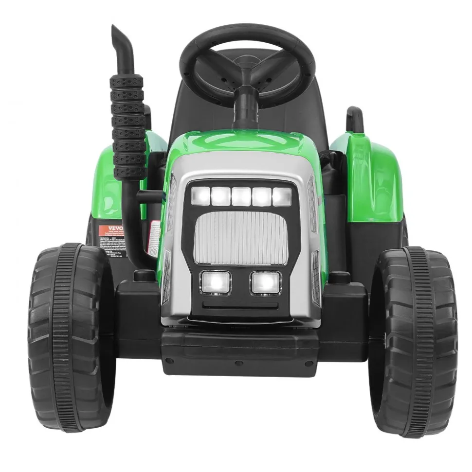 VEVOR Kids Ride on Tractor 12V Electric Toy Tractor with Trailer Remote Control