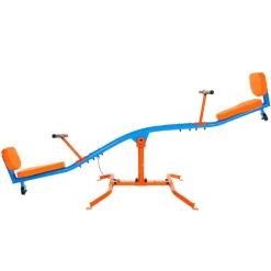 VEVOR Kids Seesaw, 300 lbs Load Capacity, Sit and Spin Teeter Totter with Easy-Grip Handles, Kids Outdoor Playground Equipment, Outside Toys, Swiveling 360 Degrees Rotating for Children Aged 3+