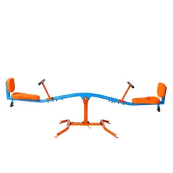 VEVOR Kids Seesaw, 300 lbs Load Capacity, Sit and Spin Teeter Totter with Easy-Grip Handles, Kids Outdoor Playground Equipment, Outside Toys, Swiveling 360 Degrees Rotating for Children Aged 3+