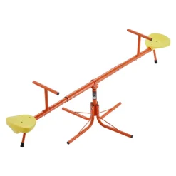 VEVOR Kids Seesaw, 100 lbs Load Capacity per Seat, Sit and Spin Teeter Totter with 4-prong Support Legs, Kids Outdoor Playground Equipment, Swiveling 360 Degrees Rotating for Children Aged 3+