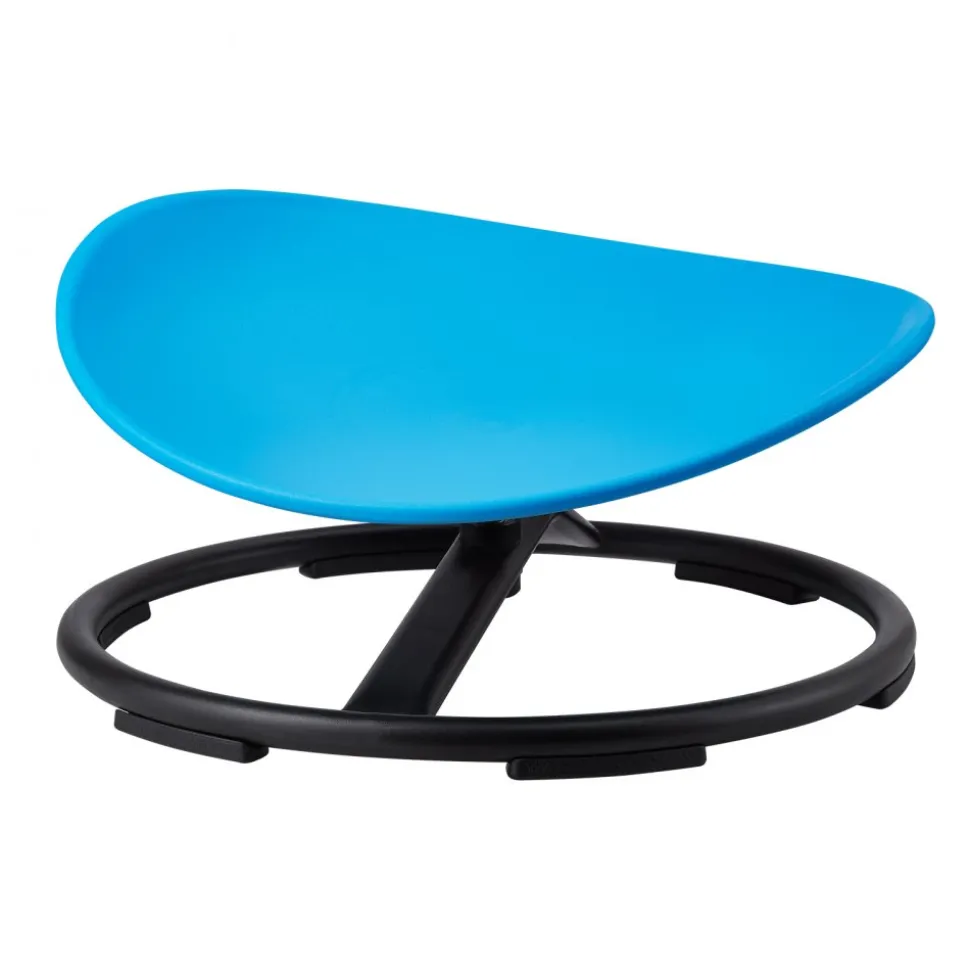 VEVOR Kids Swivel Chair, 220 LBS Capacity, Sensory Spinning Chair, Autistic Kids Sensory Toy Chair with Non-Slip Metal Base, Toddler Sit and Spin Chair for Coordination Balance Focus Training Blue