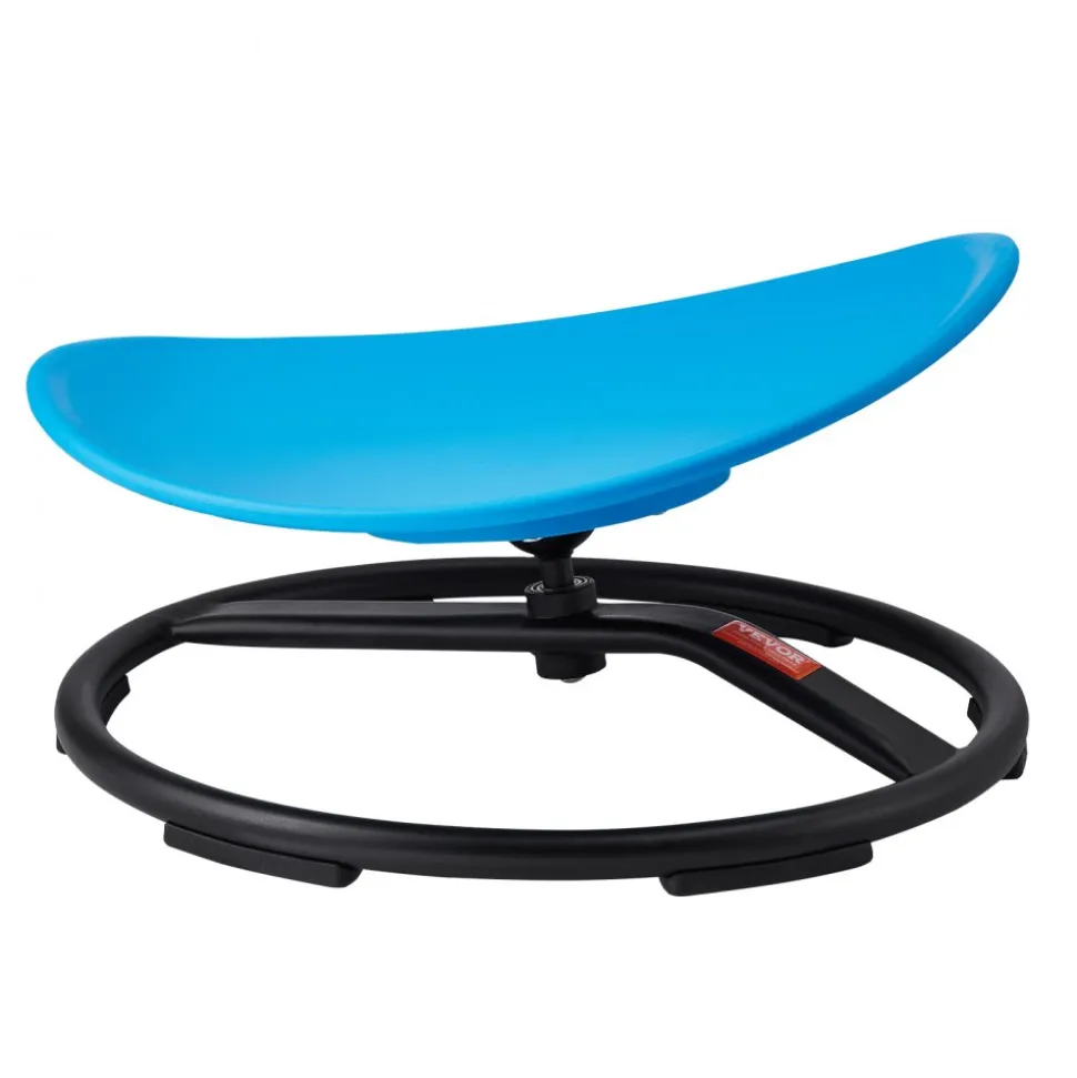 VEVOR Kids Swivel Chair, 220 LBS Capacity, Sensory Spinning Chair, Autistic Kids Sensory Toy Chair with Non-Slip Metal Base, Toddler Sit and Spin Chair for Coordination Balance Focus Training Blue