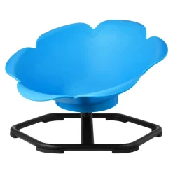 VEVOR Kids Swivel Chair, 220 lbs Capacity, Cylinder Shape Sensory Spinning Chair, Autistic Kids Sensory Toy Seat with Non-Slip Metal Base, Toddler Sit & Spin Seat for Coordination Balance Focus, Blue