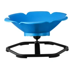 VEVOR Kids Swivel Chair, 220 lbs Capacity, Cylinder Shape Sensory Spinning Chair, Autistic Kids Sensory Toy Seat with Non-Slip Metal Base, Toddler Sit & Spin Seat for Coordination Balance Focus, Blue