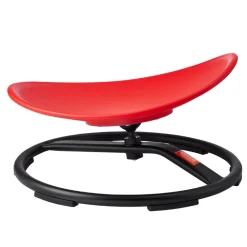VEVOR Kids Swivel Chair, 220 LBS Capacity, Sensory Spinning Chair, Autistic Kids Sensory Toy Chair with Non-Slip Metal Base, Toddler Sit and Spin Chair for Coordination Balance Focus Training Red