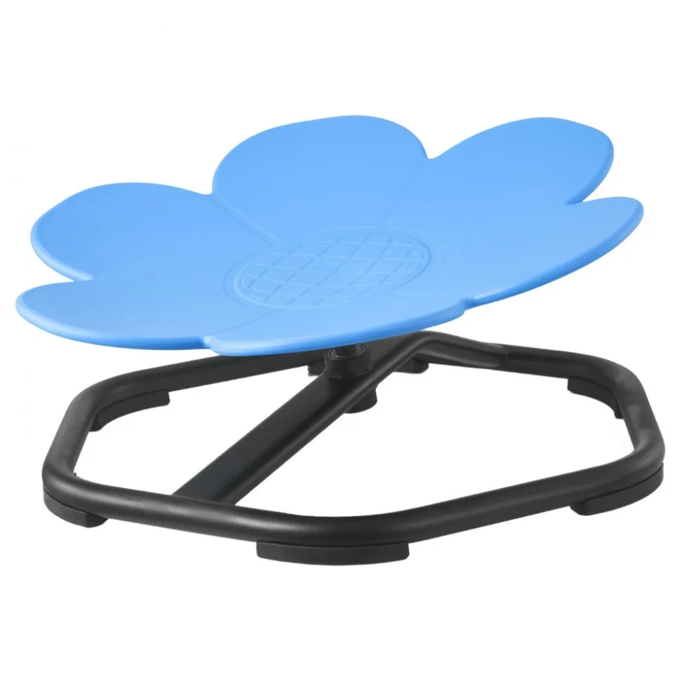 VEVOR Kids Swivel Chair, 220 lbs Capacity, Flower Shape Sensory Spinning Chair, Autistic Kids Sensory Toy Seat with Non-Slip Metal Base, Toddler Sit & Spin Seat for Coordination Balance Focus, Blue
