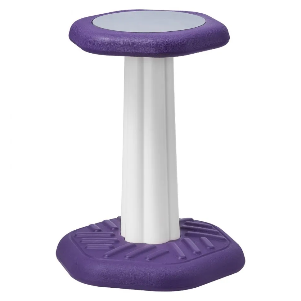 VEVOR Kids Wobble Chair, Active Chair with Sponge Cushion, Wobble Stool Improves Focus, Posture and Calm Children, Ideal for Schools and Home, Age 7-14, Purple