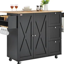 VEVOR Kitchen Island Cart, 56