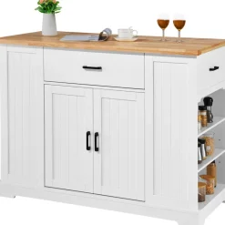 VEVOR Kitchen Island Cart, 46