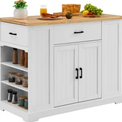 VEVOR Kitchen Island Cart, 46