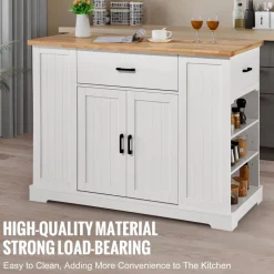 VEVOR Kitchen Island Cart, 46