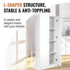 VEVOR Kitchen Pantry Cabinet, 60