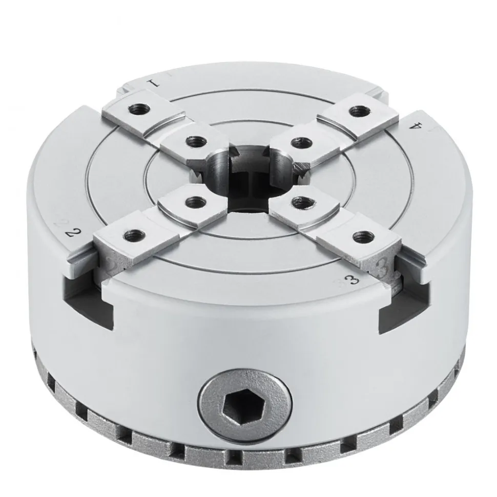 VEVOR KP2-3/4 Lathe Chuck, 4-Jaw 2.75" Diameter, Metal Lathe Chuck Turning Machine Accessories, Self-centering Tool, for Lathe, Precision Machining, Grinding Machines, Milling Machines