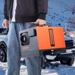 VEVOR 8 KW Diesel Air Heater, Bluetooth App Control All-on-one Diesel Heater with Automatic Altitude Adjustment, Remote Control and LCD, Portable Parking Heater for RV Trailer Camper Van Boat